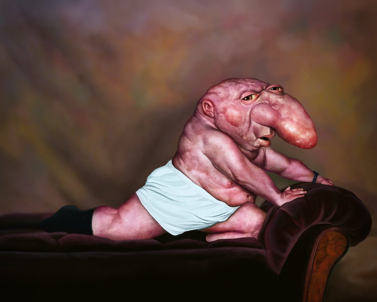 gremblo on the chaise lounge (renaissance pose)