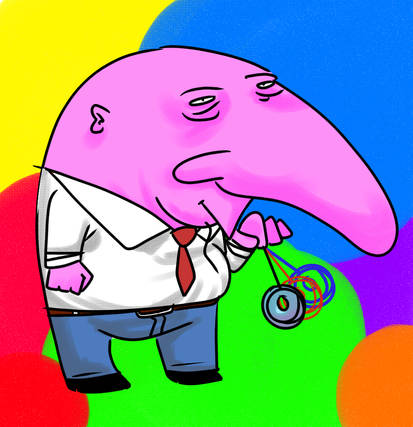 office gremblo with a yoyo (lunch break)